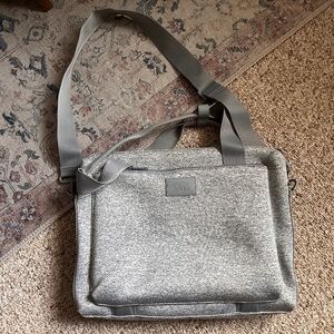 Dagne Dover Heather Gray Laptop Messenger Bag